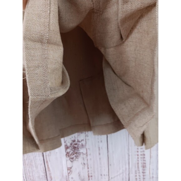 George ME Skirt  Size 16 Beige Flared Pleated wool blend Flare - Picture 3 of 8